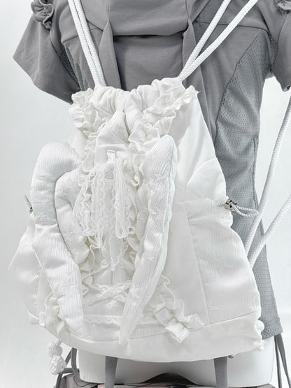 PICKY BONE - Wing Drawstring Backpack Bag bag picky bone