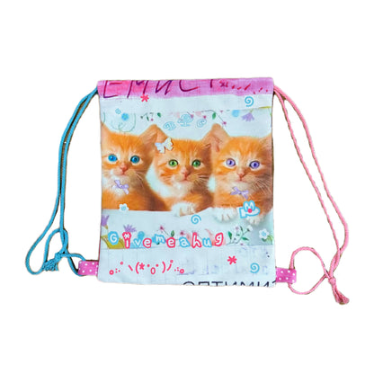 BodyTalk - Kawaii Cat Canvas Drawstring Bag bag bodytalk