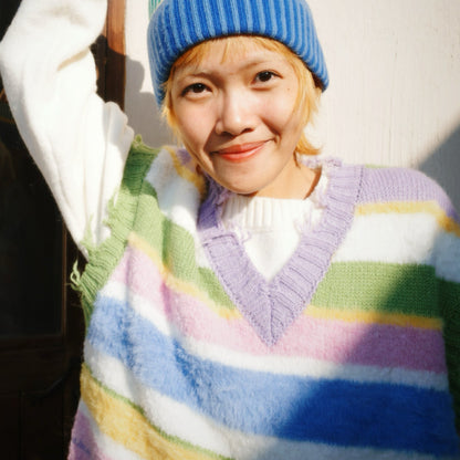 uodycoco – Colorful Striped Knit Vest vest uodycoco
