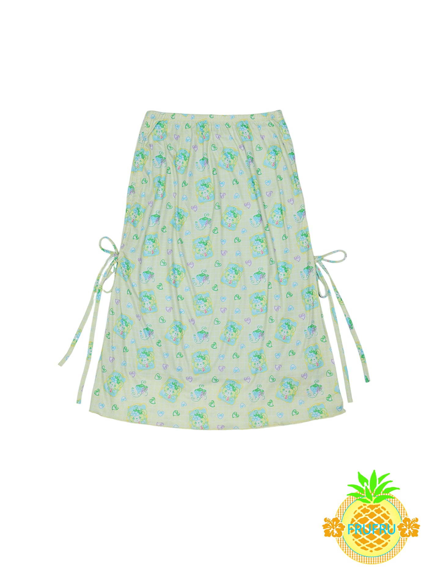 Frufru Cartoon Print Sun Protection Skirt | Kawaii Harajuku Half Skirt skirt frufru