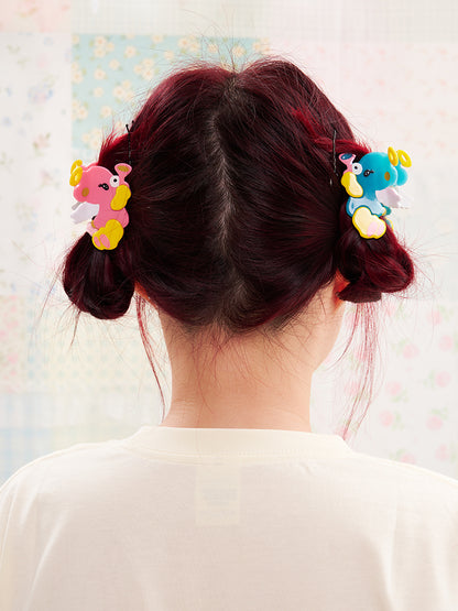NIKKOU Kawaii Acetate Hair Accessory | Harajuku Angel Bear Hair Claw Clip hair clip Nikkou home