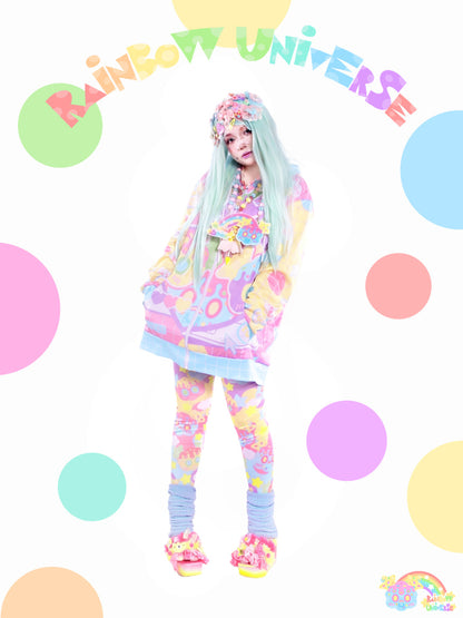 Rainbow Universe RUX – Decora Kei Pastel Macaron Leggings pants Rainbow Universe RUX
