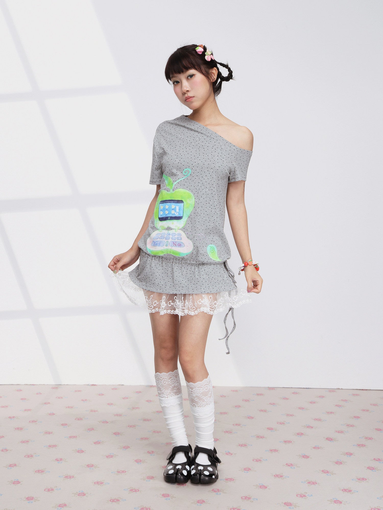 FRUITS - Apple Star Off-Shoulder Dress dress Fruits