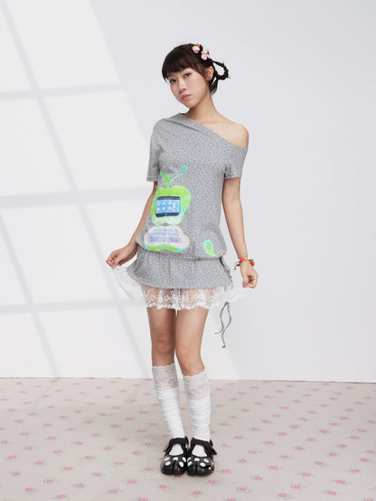FRUITS - Apple Star Off-Shoulder Dress dress Fruits