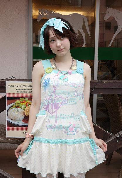 frufru - Mint Green Y2K Print Tank Dress dress frufru