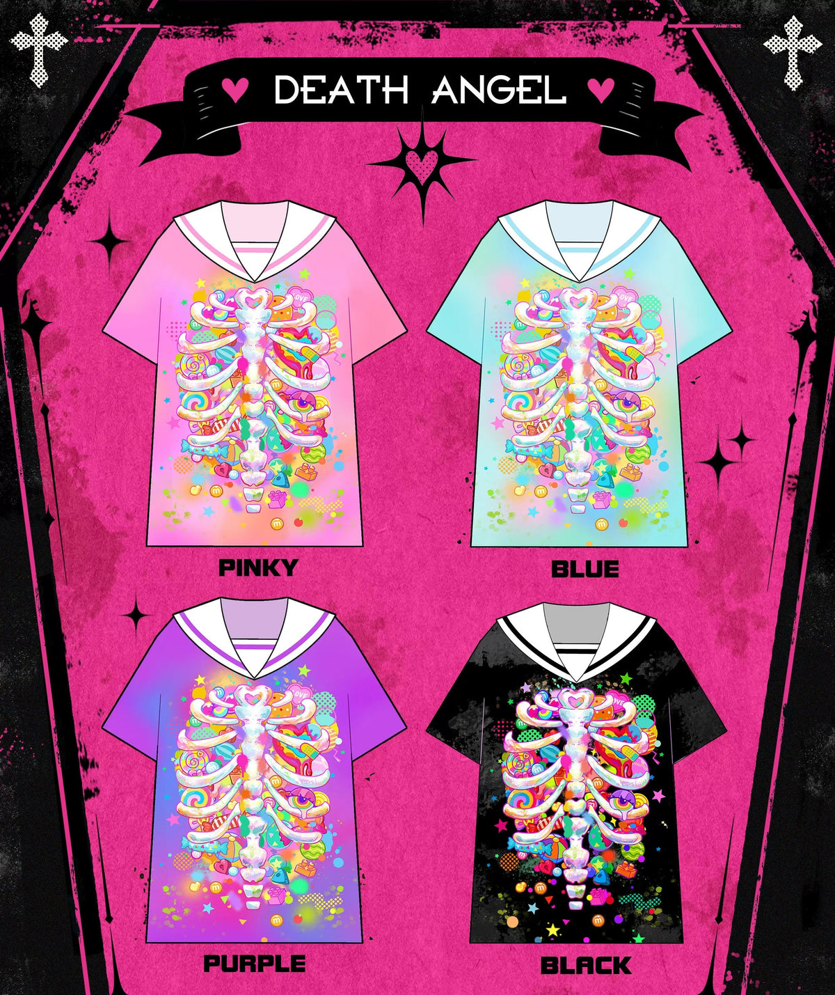 Dream Bubble - Harajuku Sailor Collar T-Shirt Dress dress Dream Bubble
