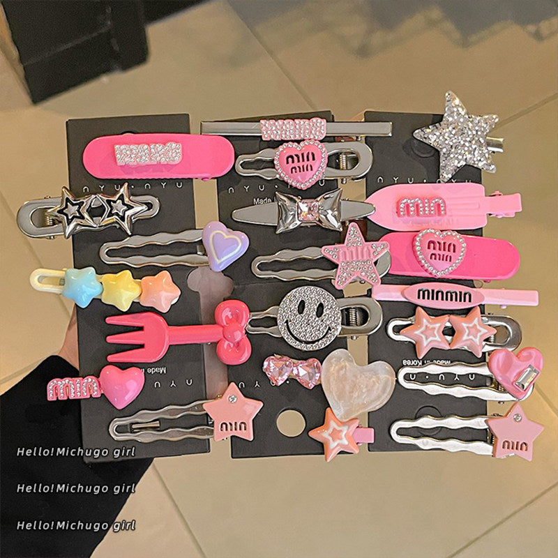 Y2K Letter Hair Clips Set hair clip none