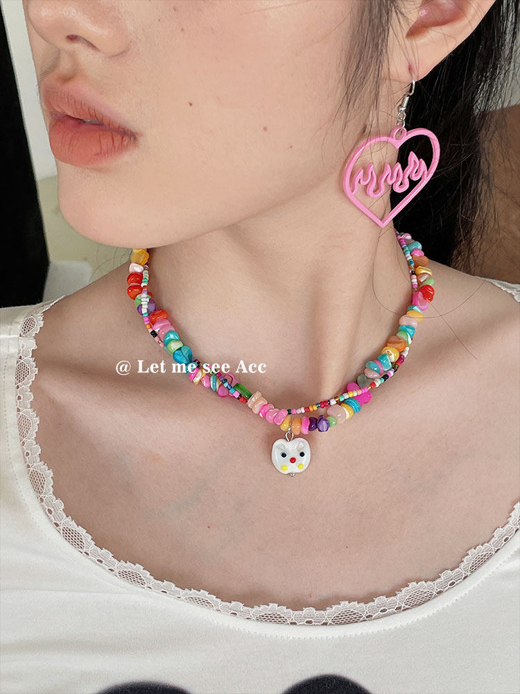 LET ME SEE - Decora Kei Beaded Necklace necklace let me see