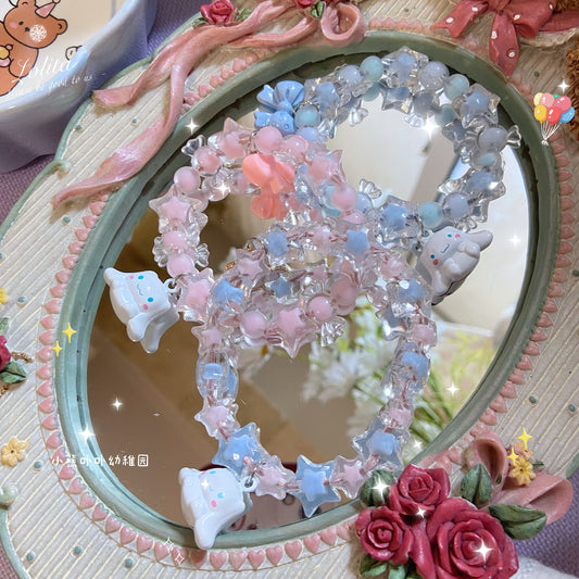 Bear Doll Handmade Decora Bracelet | Kawaii Dopamine Beaded Jewelry bracelet Bear Doll