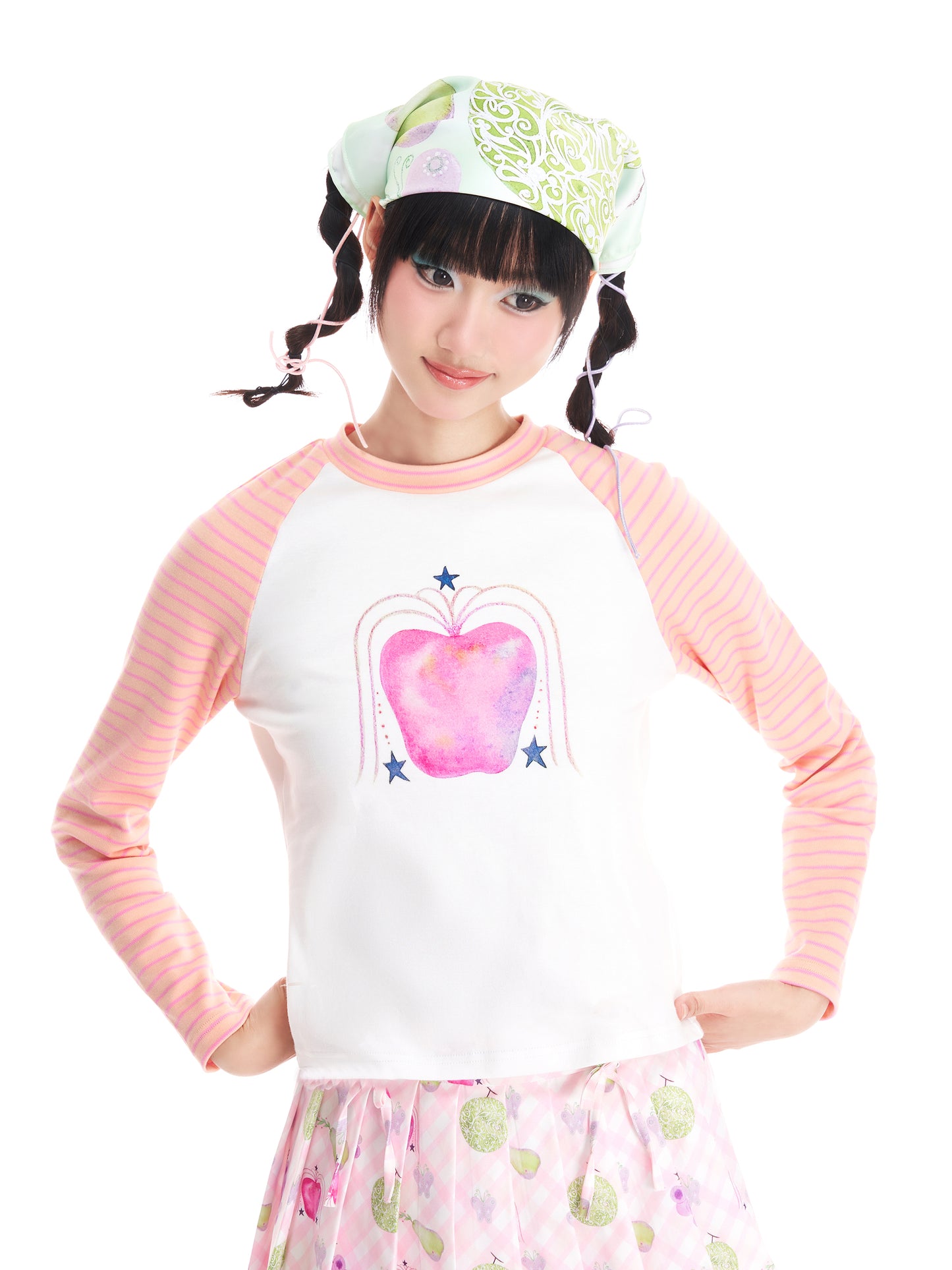 FRUITS Original Kerchief | Fruit Paradise Printed Square Scarf Kerchief Fruits