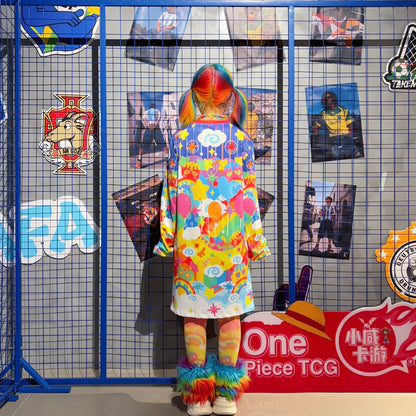 Rainbow Universe RUX - Rainbow Decora Puff Sleeve Dress set Rainbow Universe RUX