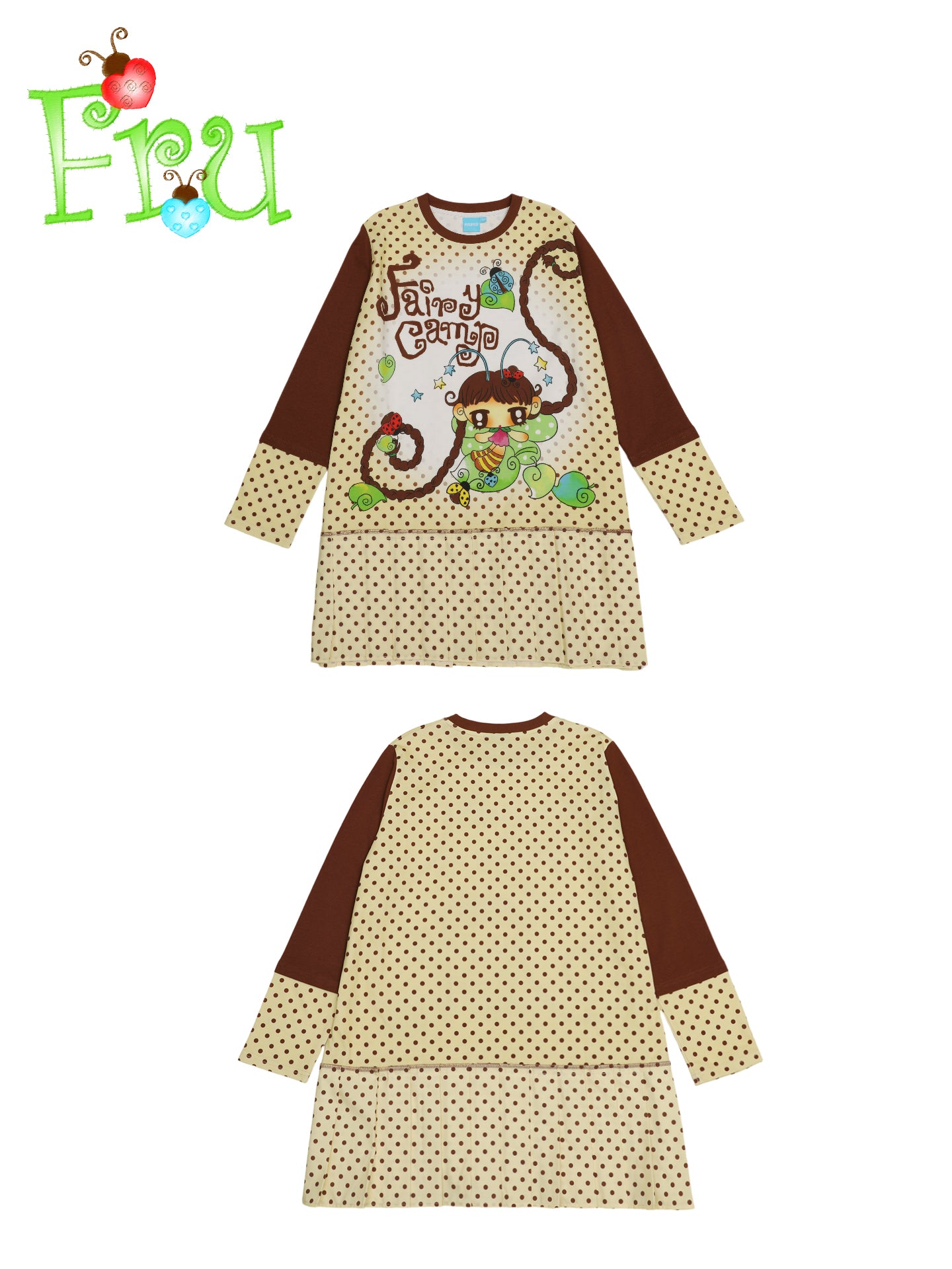 FruFru - Y2K Pleated Dress Printed Casual dress frufru