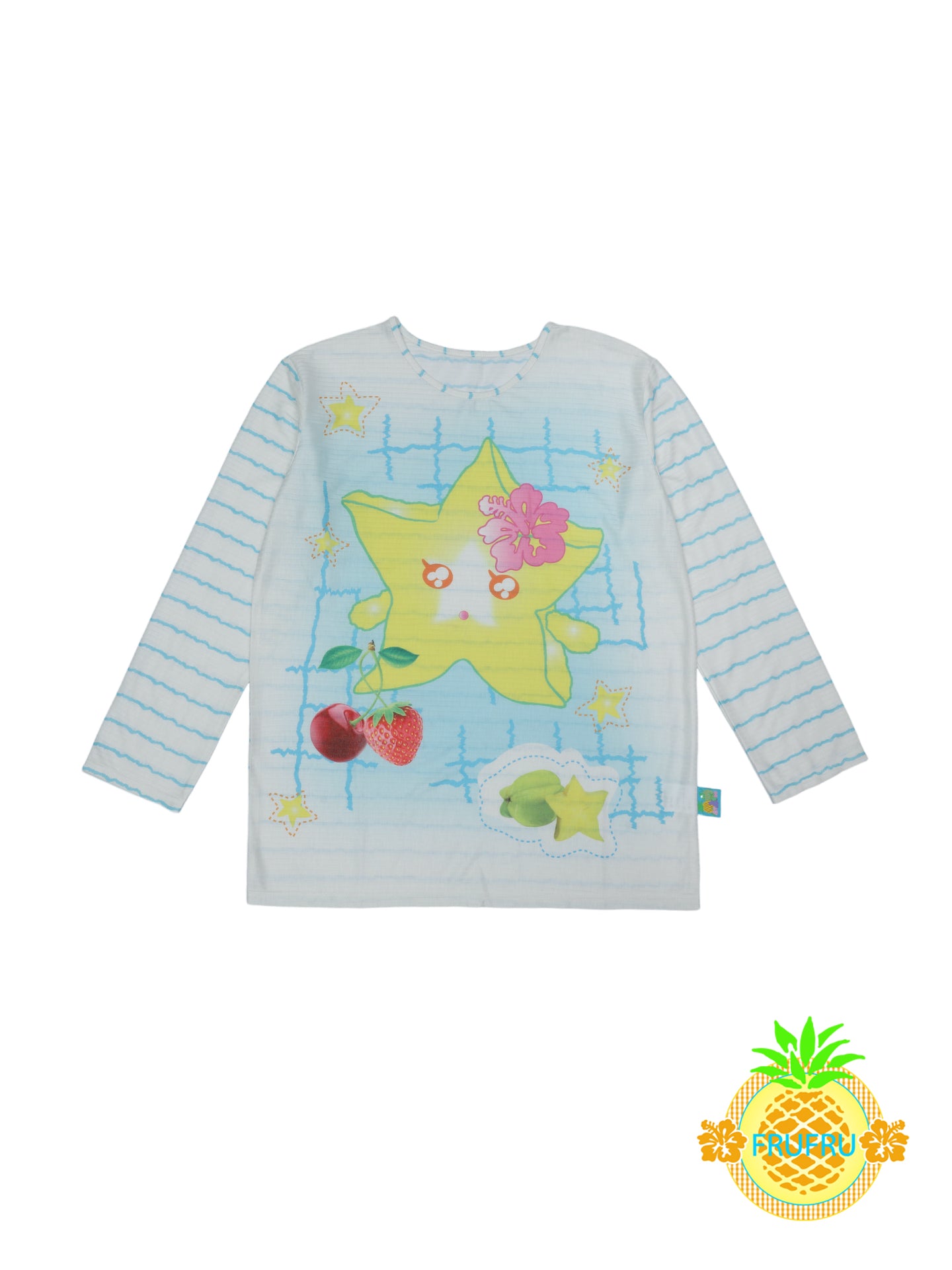 Frufru Starfruit Cartoon Print T-Shirt | Long Sleeve Kawaii Harajuku Top shirt frufru