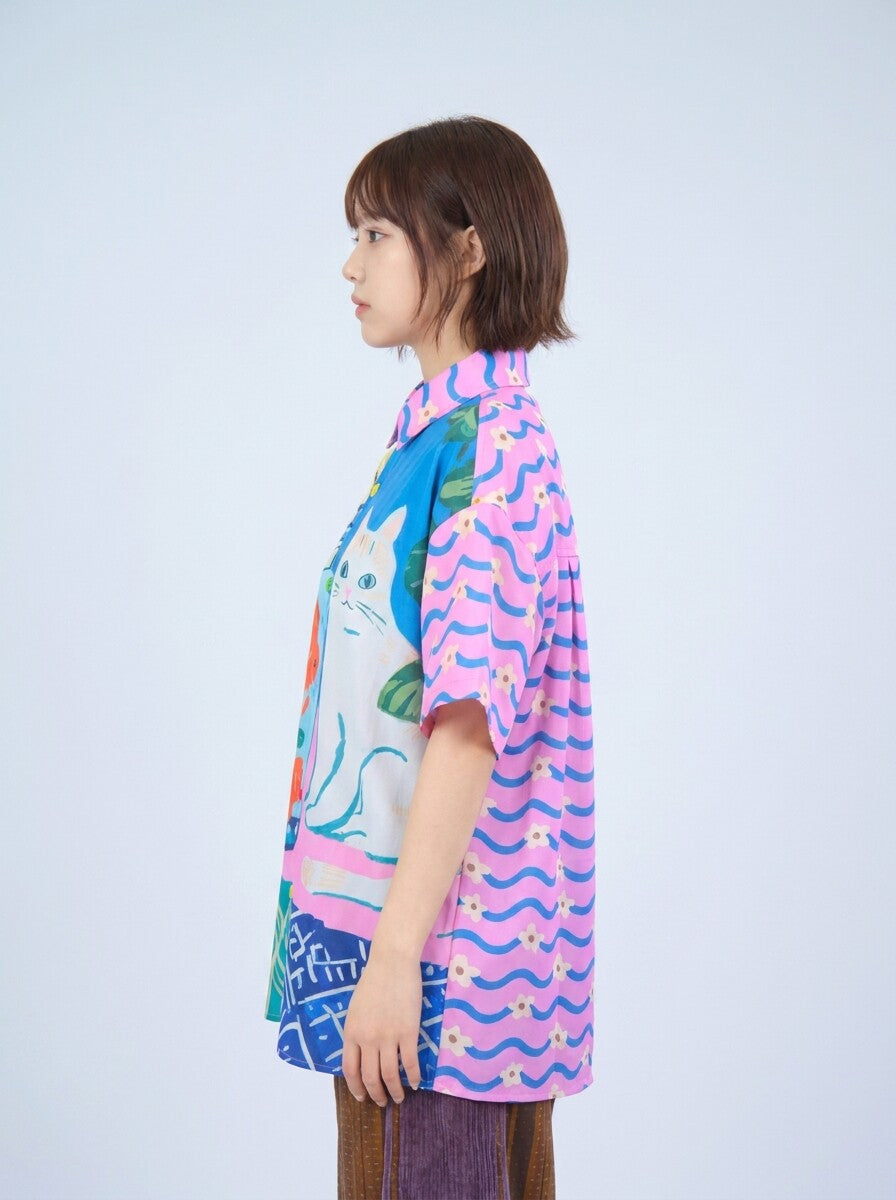 MeowMeow Bug - Fishbowl Cat Shirt shirt MeowMeow Bug