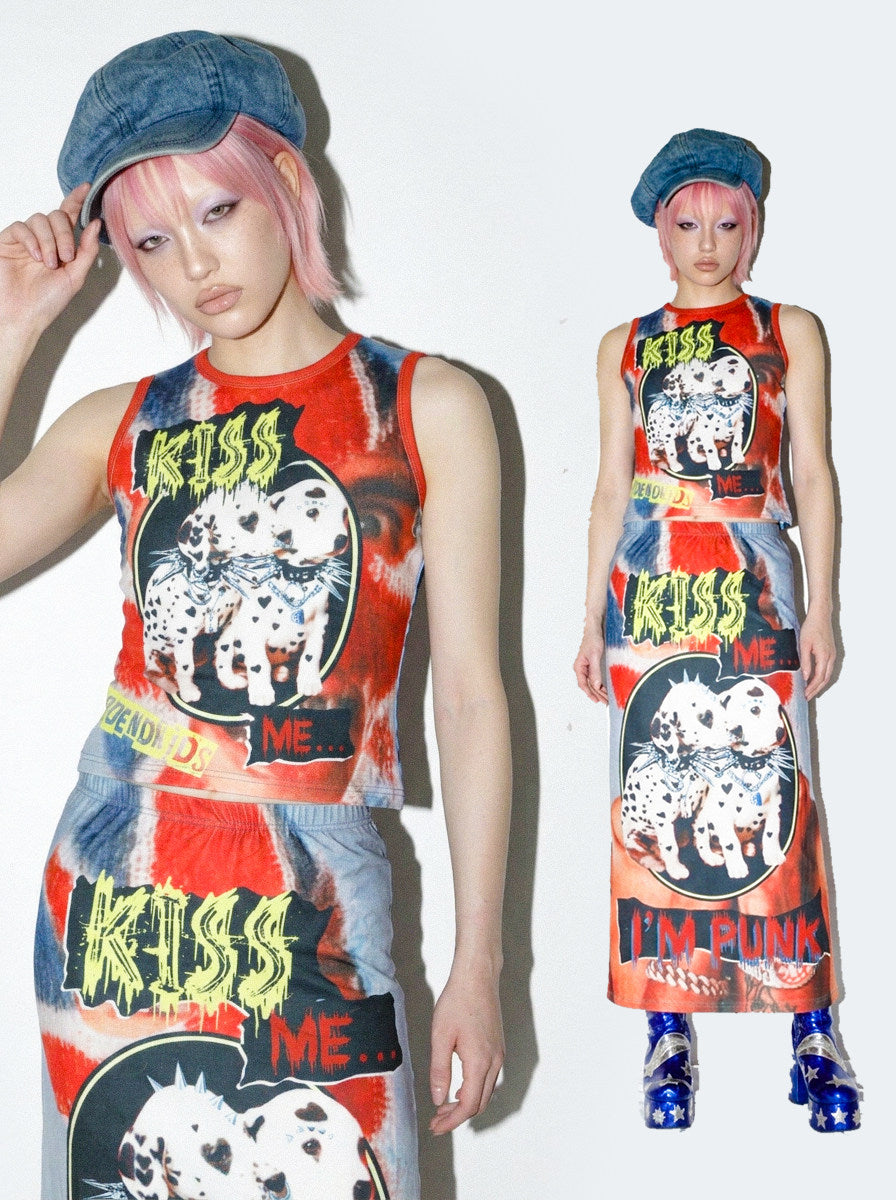 DeadEndKids - Cyber Graphic Slim Tank Top camisole DeadEndKids