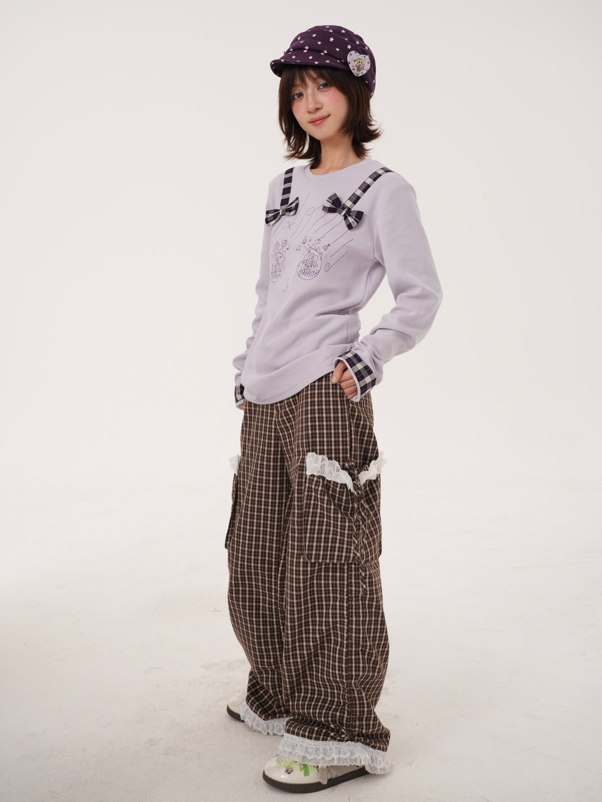 Rabbit Rain - Chocolate Plaid Adjustable Drawstring Pants PANTS RabbitRain