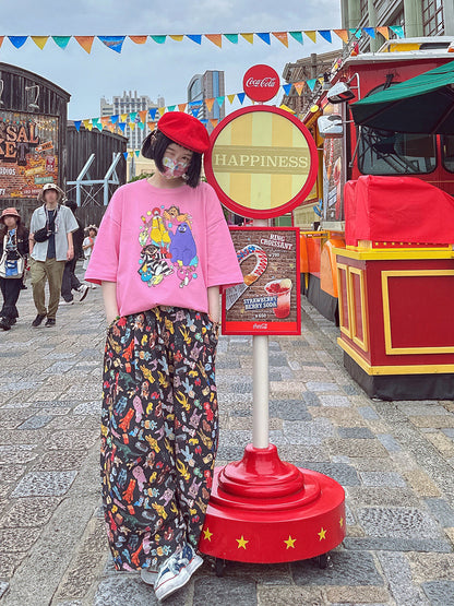 made in zzz – Pink Cartoon Cotton Tee shirt made in zzz