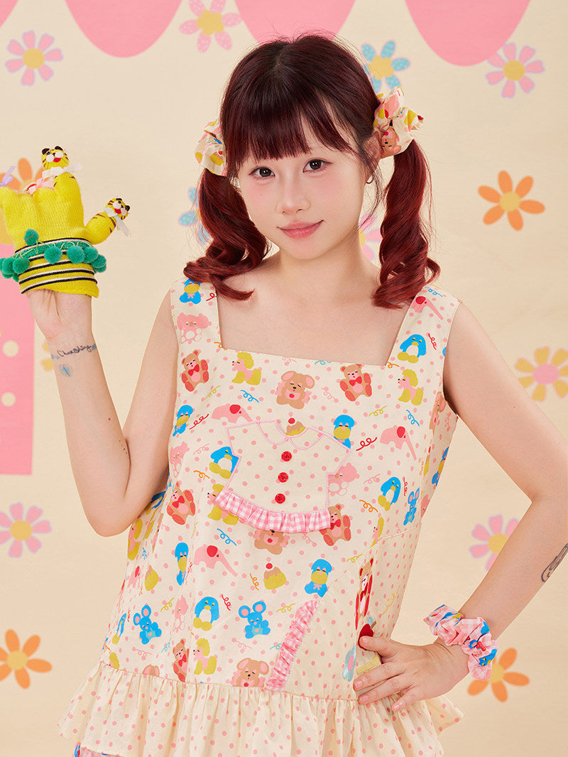 NIKKOU - Animal Embroidered Vest Top camisole Nikkou home