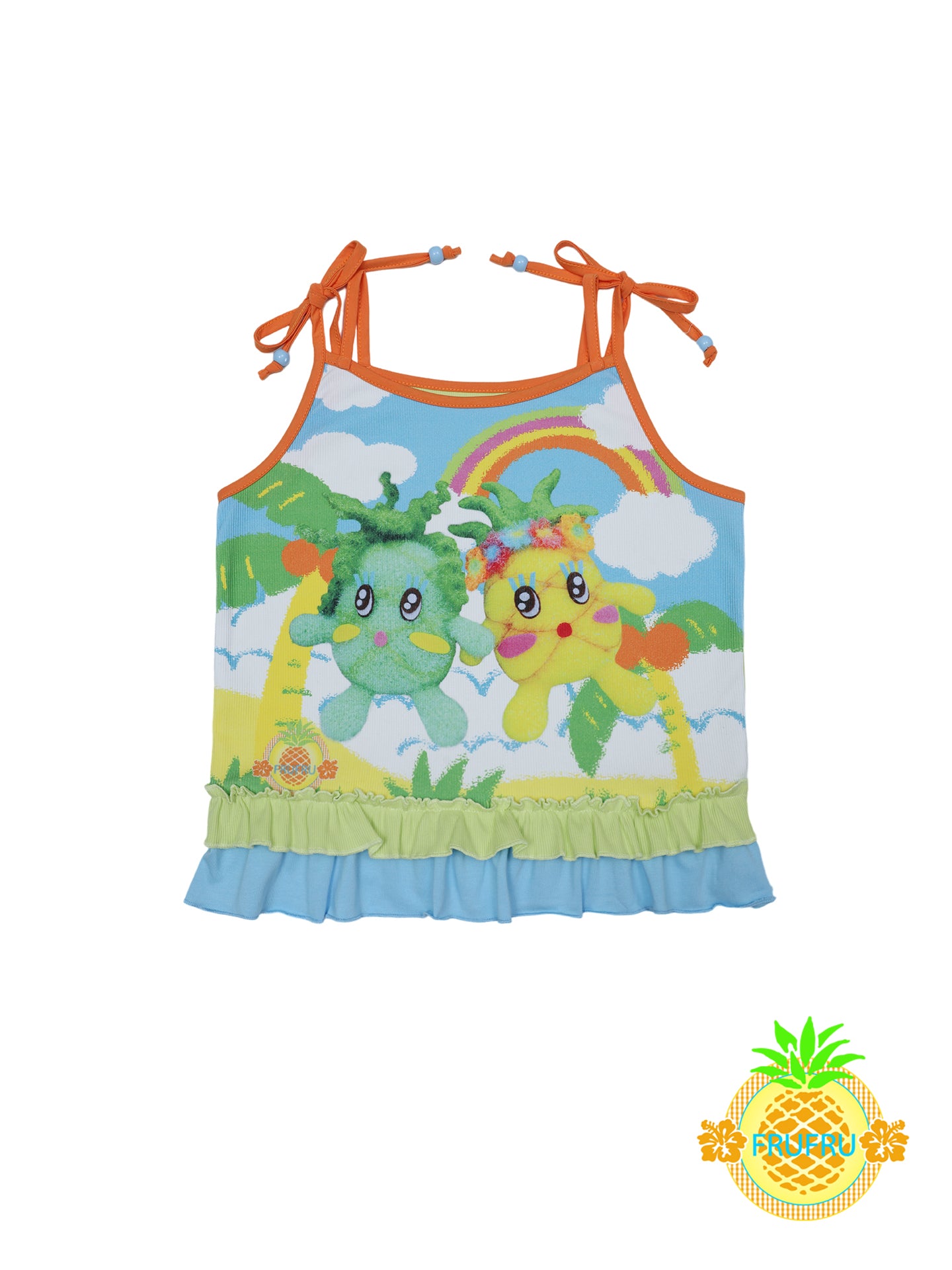 Frufru Cartoon Knit Doll Vest Top | Kawaii Sleeveless Cotton Camisole camisole frufru