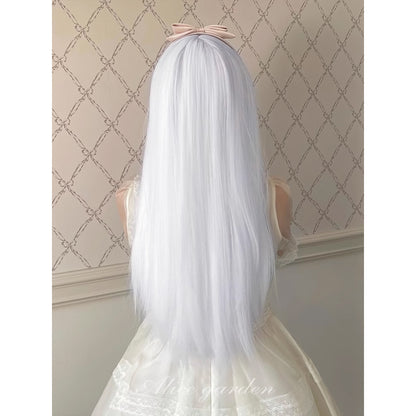 Alice Garden - Harajuku White Long Straight Wig wig Alice Garden