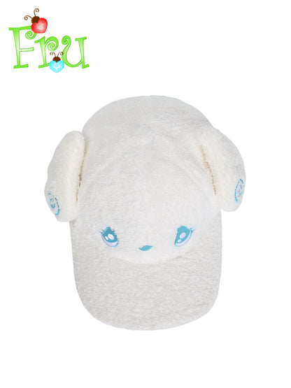 FruFru - Y2K Baseball Cap White Wing Embroidery hat frufru