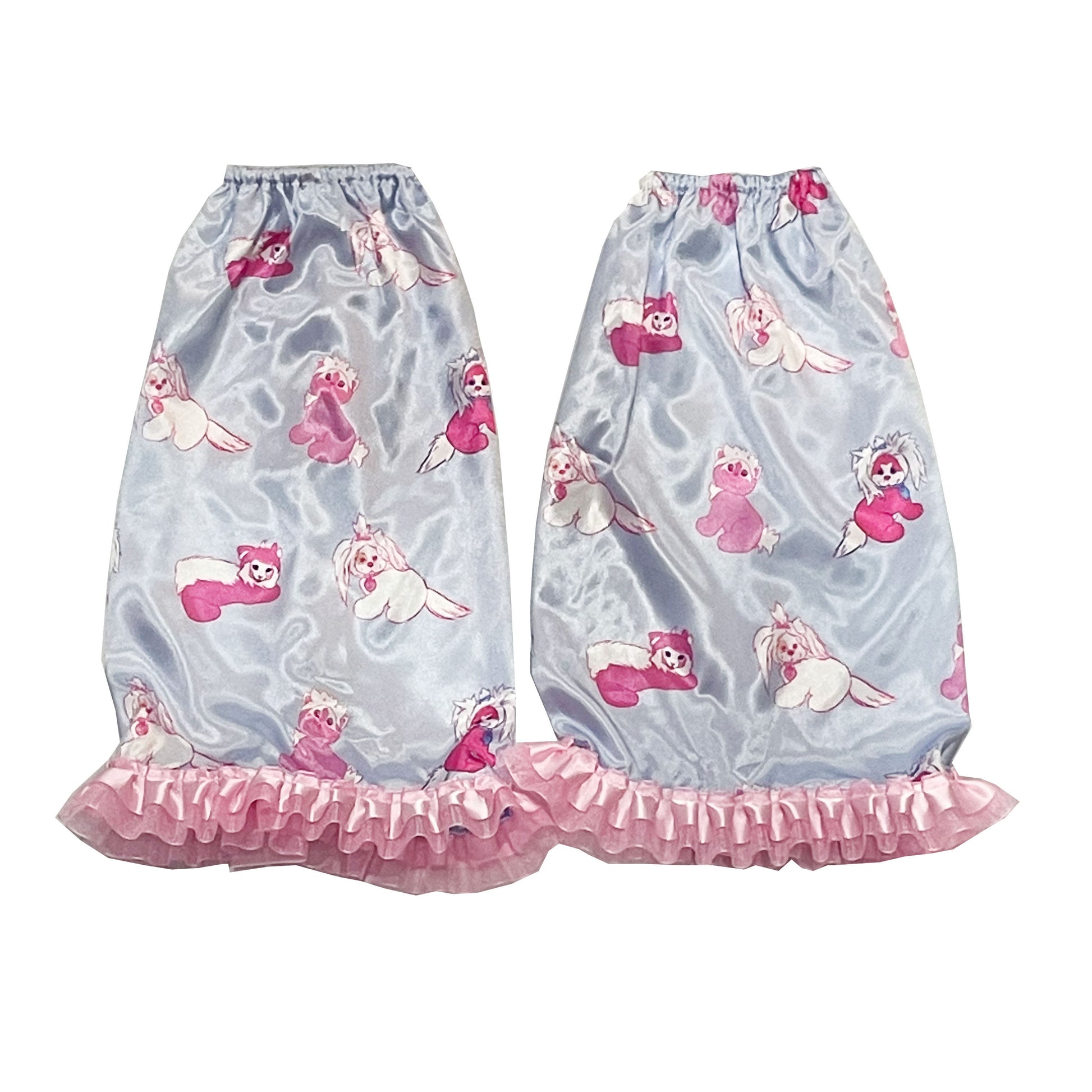 Plastic Candy - Blue Doll Satin Leg Warmers leg warmmers Plastic Candy