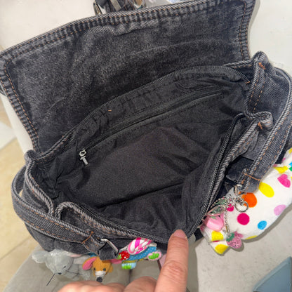 Hottie - Y2K Denim Charm Shoulder Bag | Cute Mini Hobo Bag
