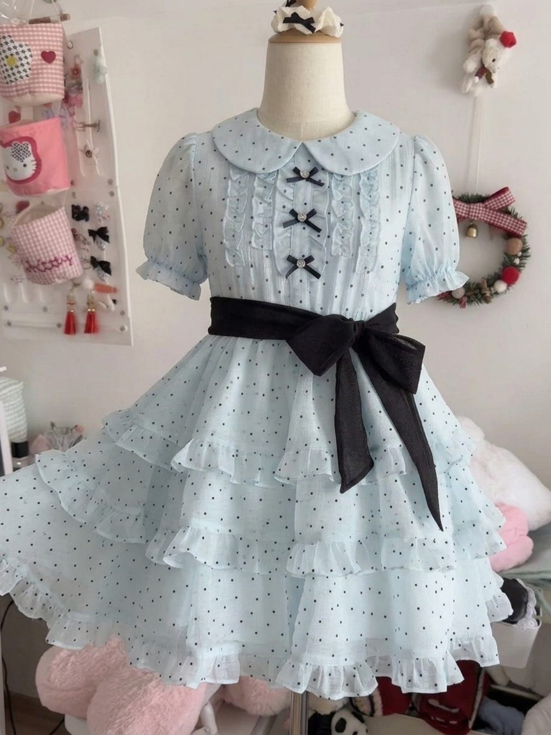 Blurred Bear - Polka Dot Princess Dress Land Decora