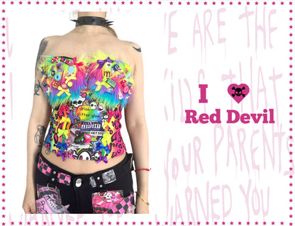 RedDevil - Decora Leopard Tube Top camisole Red Devil