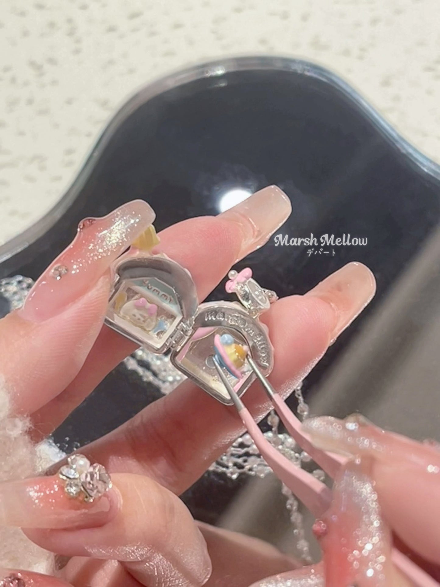 Marshmellow - Kawaii Dessert House Necklace necklace Marshmellow