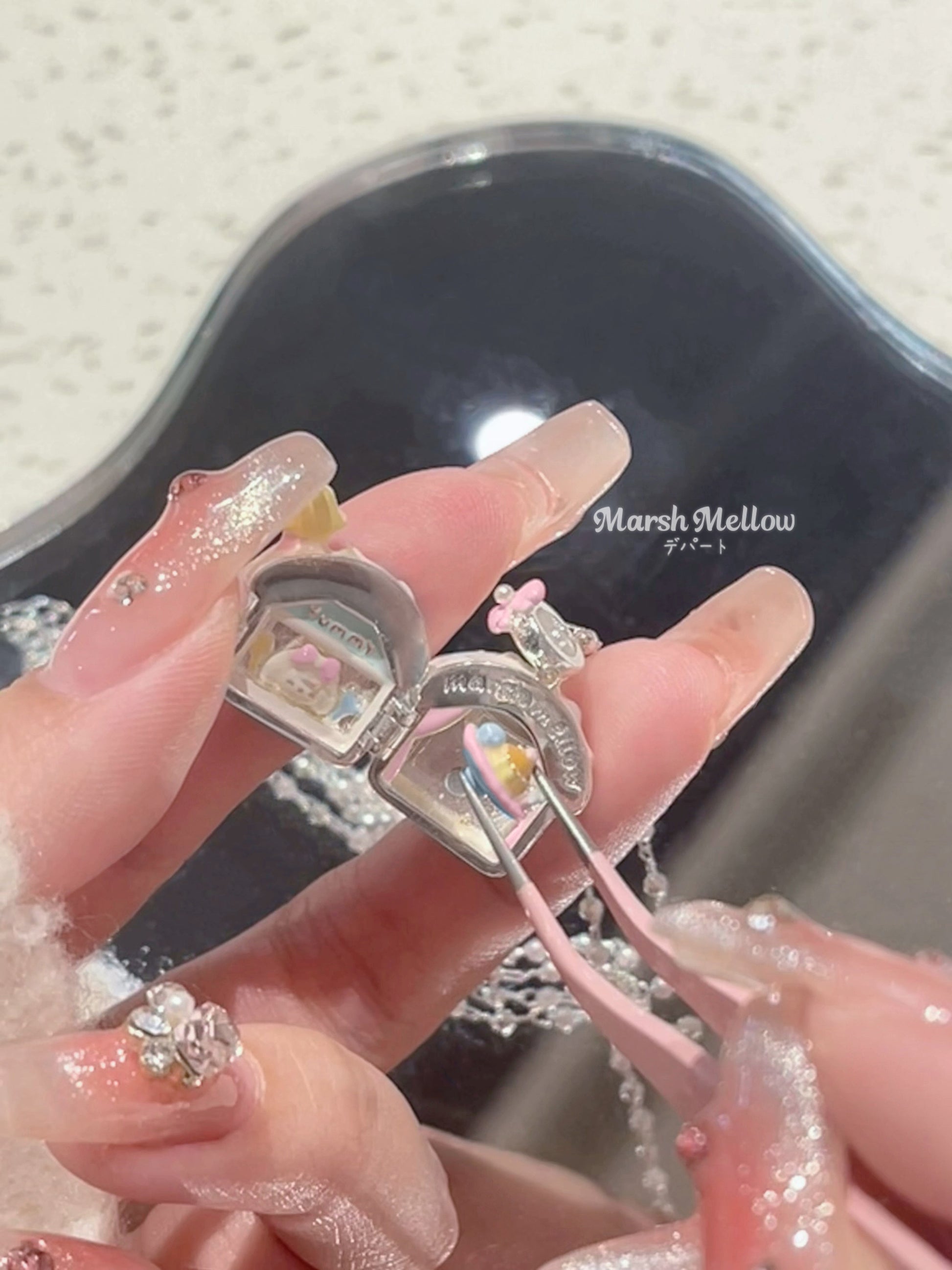 Marshmellow - Kawaii Dessert House Necklace necklace Marshmellow