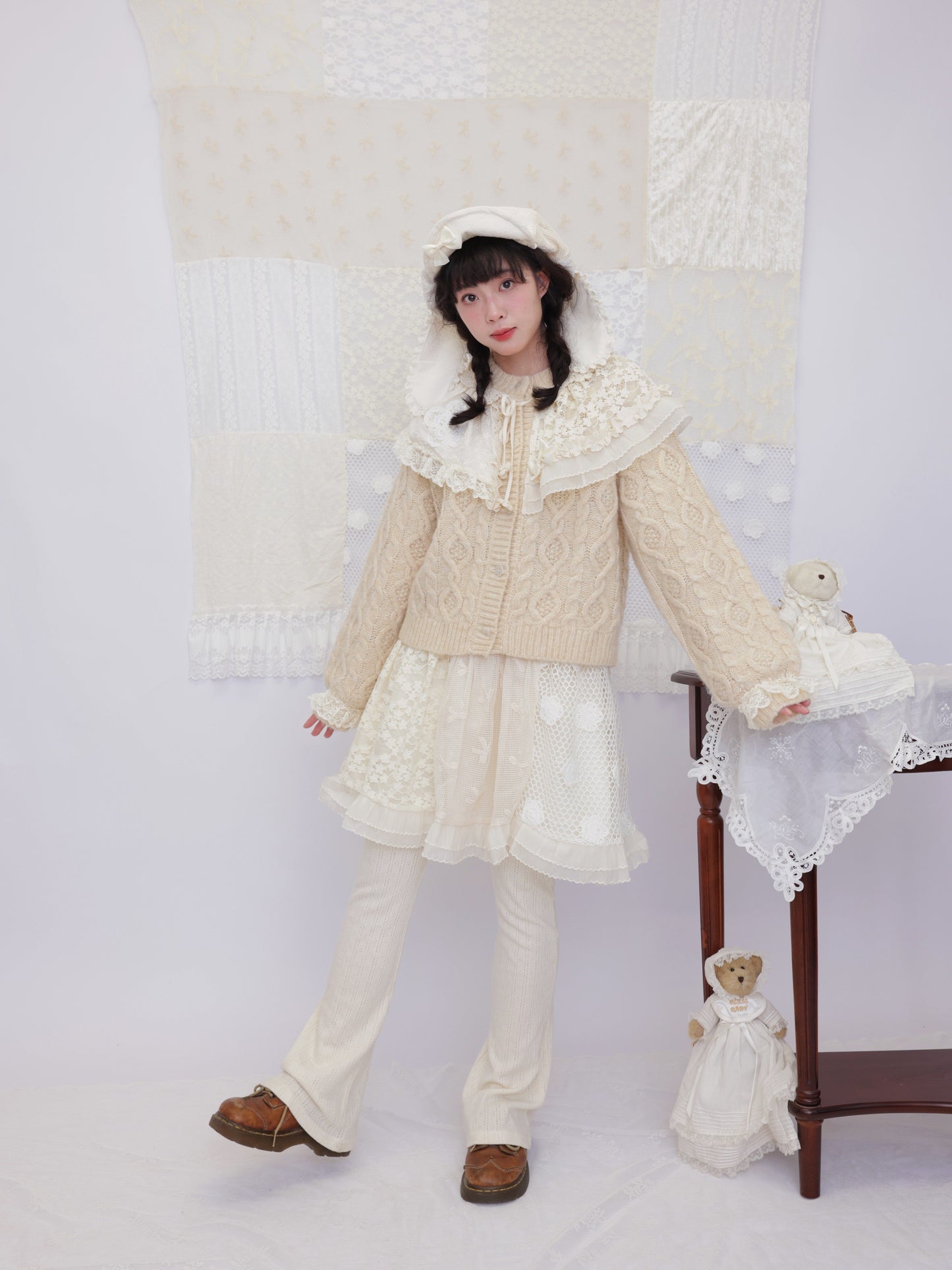 SemenCoicis - Crochet Patchwork Knit Pants pants SemenCoicis