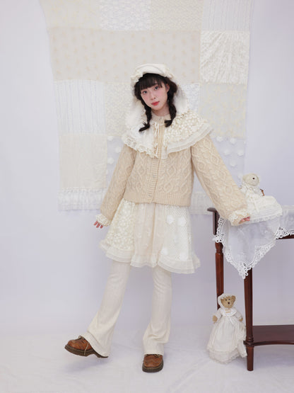 SemenCoicis - Crochet Patchwork Knit Pants pants SemenCoicis