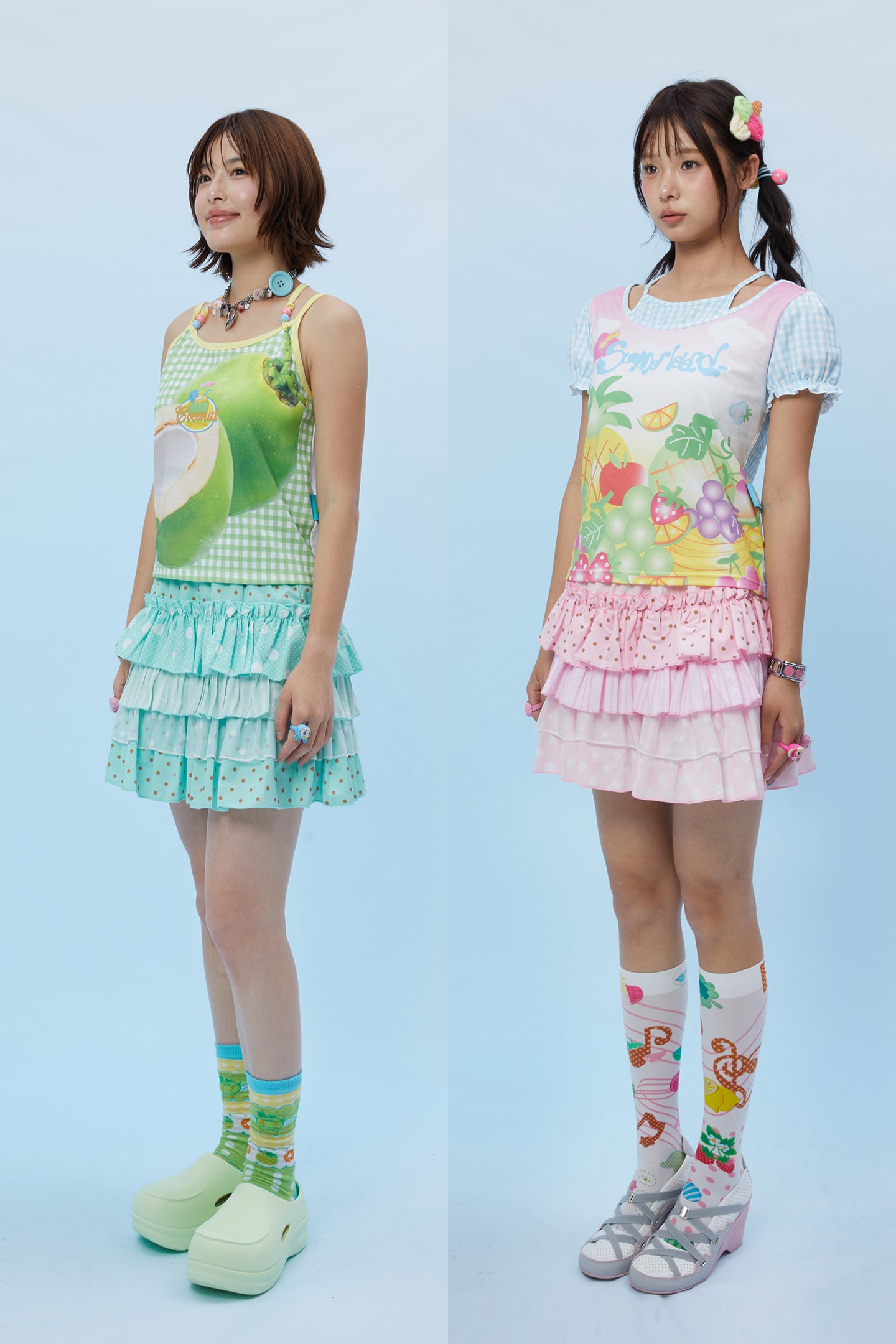 Frufru - Polka Dot Cake Skirt | Cute Girlcore Ruffle Aesthetic Skirt skirt frufru