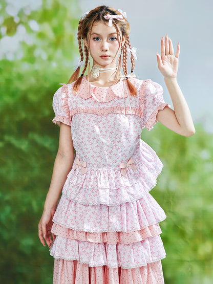 SOS MEME CLUB – Showa Pink Doll Collar Shirt shirt SOS MEME CLUB