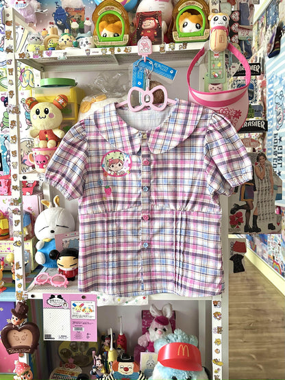 Bodytalk - Doll Collar Print Blouse shirt bodytalk