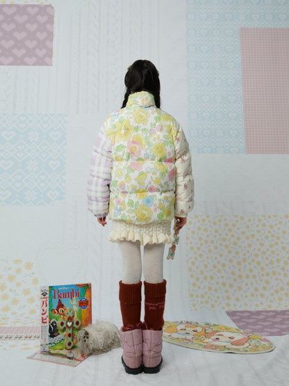 KaiXin hostel - Cute Bear Print Puffer Jacket coat KaiXin hostel