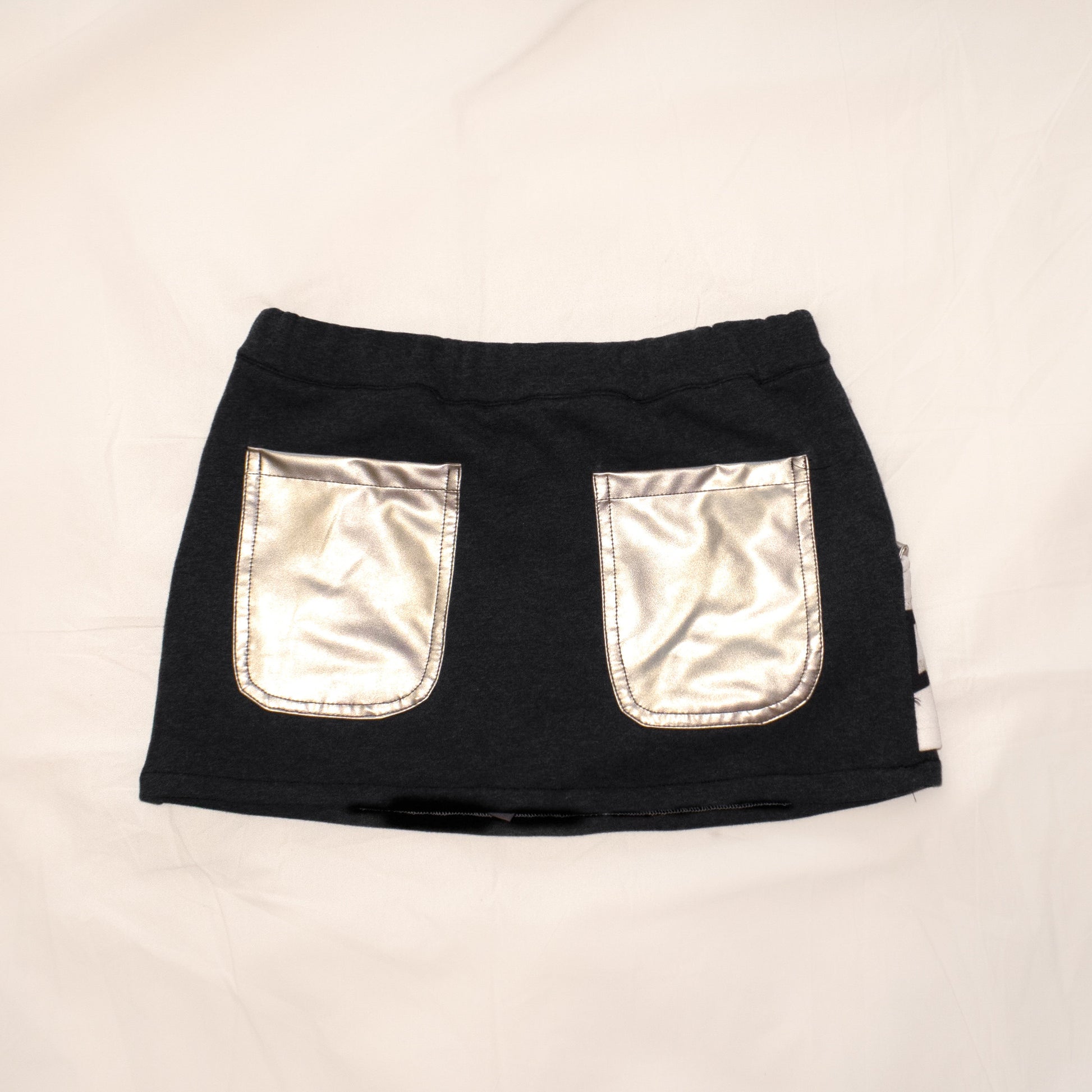 YJM with biubiu - Black Gilded Pocket Mini Skirt skirt YJM with biubiu