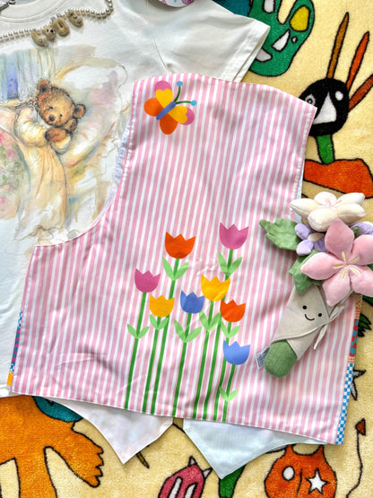 Robootoo - Pastel Print Loose Vest Top vest Robootoo