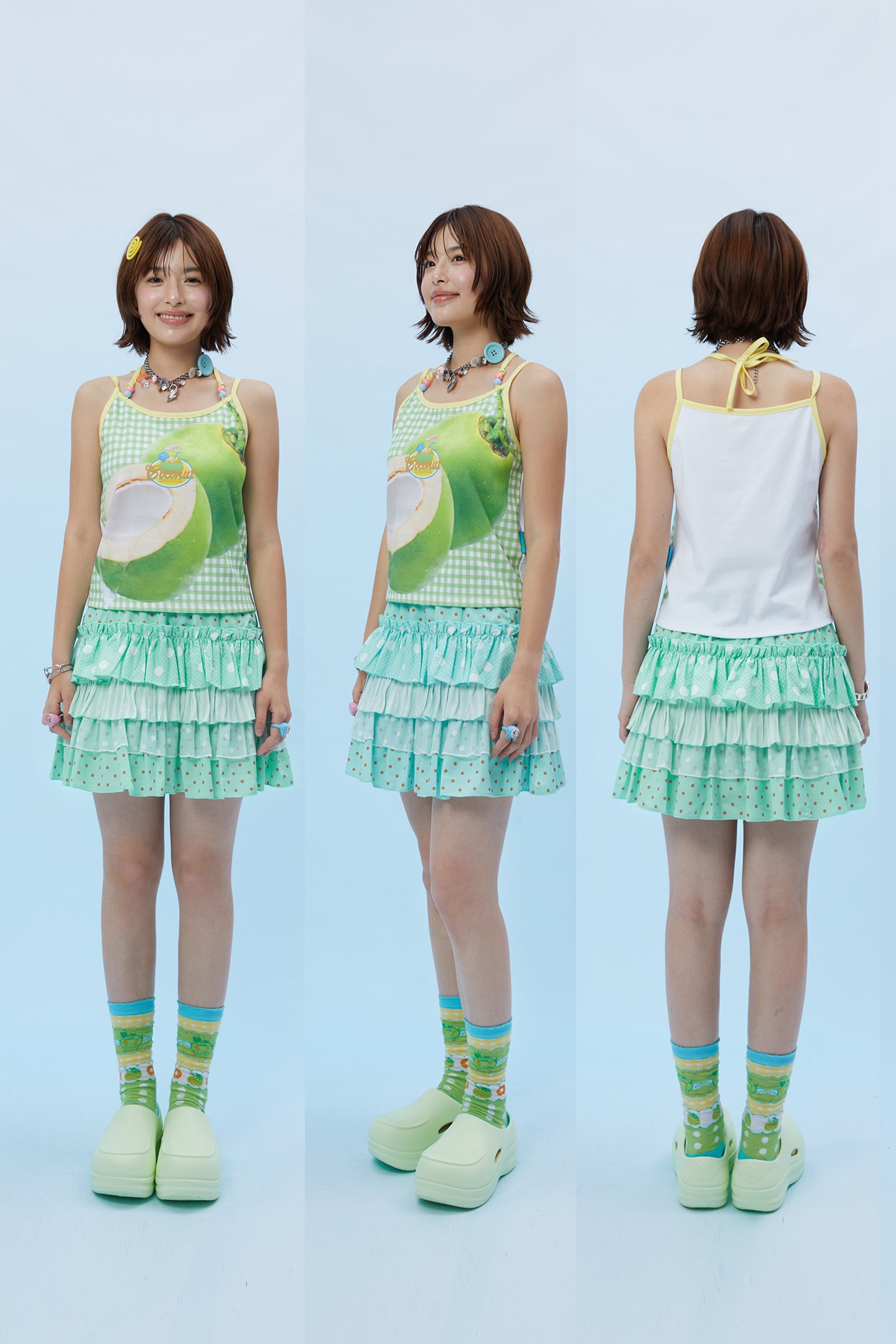 Frufru Fruity Girl Camisole Top | Japanese Kawaii Cotton Tank camisole frufru
