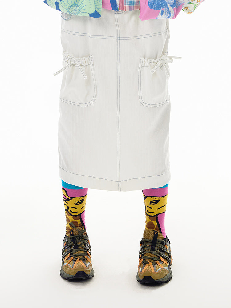 Harajuku Skirt Denim Skirt Leisure Skirt Multi-Pocket Skirt All-Match Skirt skirt tntntutu