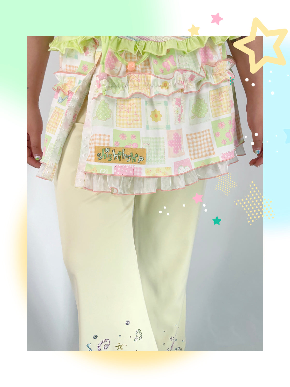 shishihshop – Kawaii Multi-Layer Printed Mini Skirt skirt shishihshop