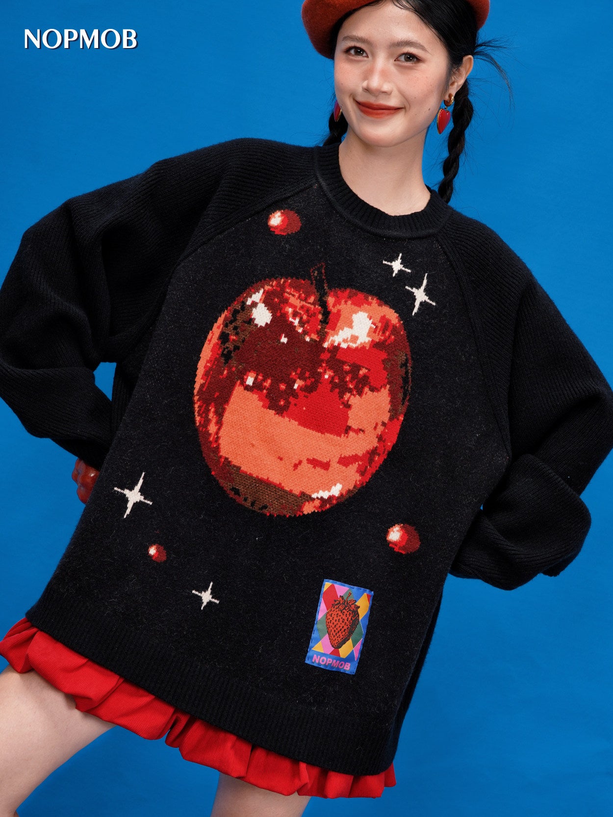 NOPMOB - Unique Star Apple Knit Sweater sweater NOPMOB
