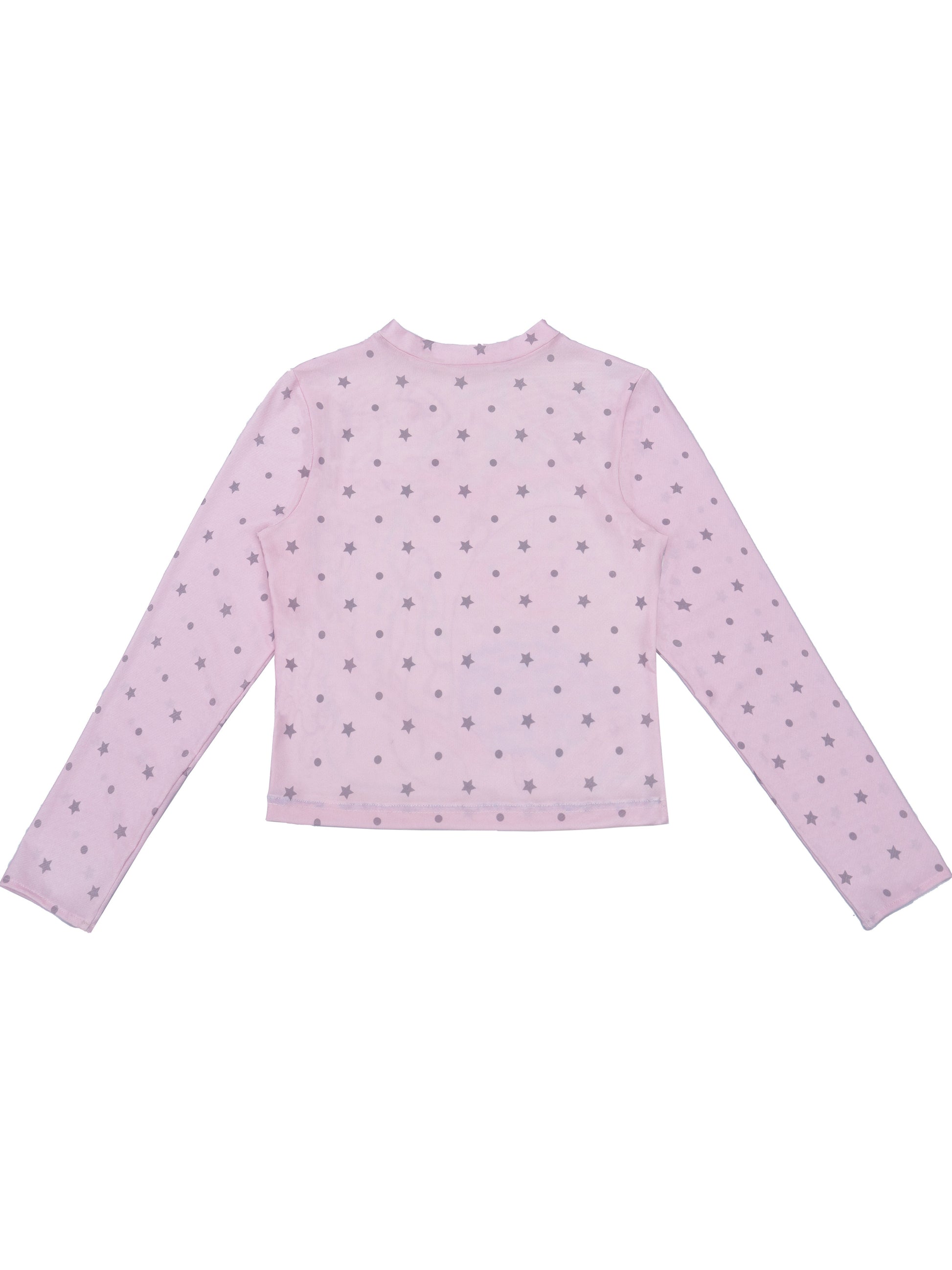 RustSet - Pink Polka Dot Long Sleeve Top shirt rustset