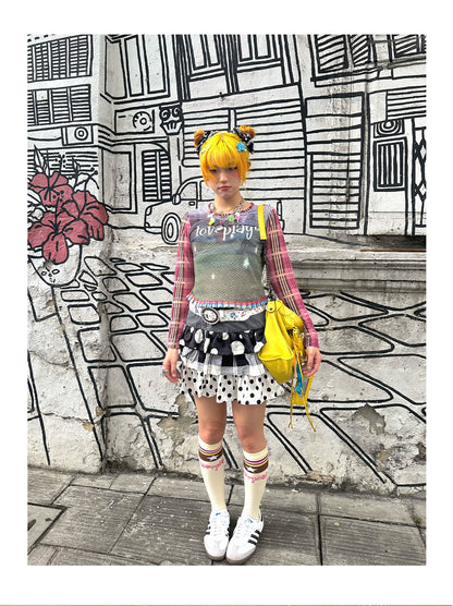 Loveplay - Y2K Mesh Top Sheer Summer Picnic Sun Protection shirt loveplay