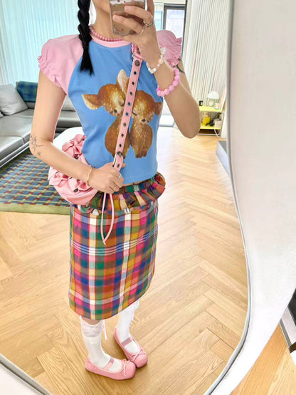EllipsisFolder - Contrast Raglan Puff Tee shirt Ellipsis Folder