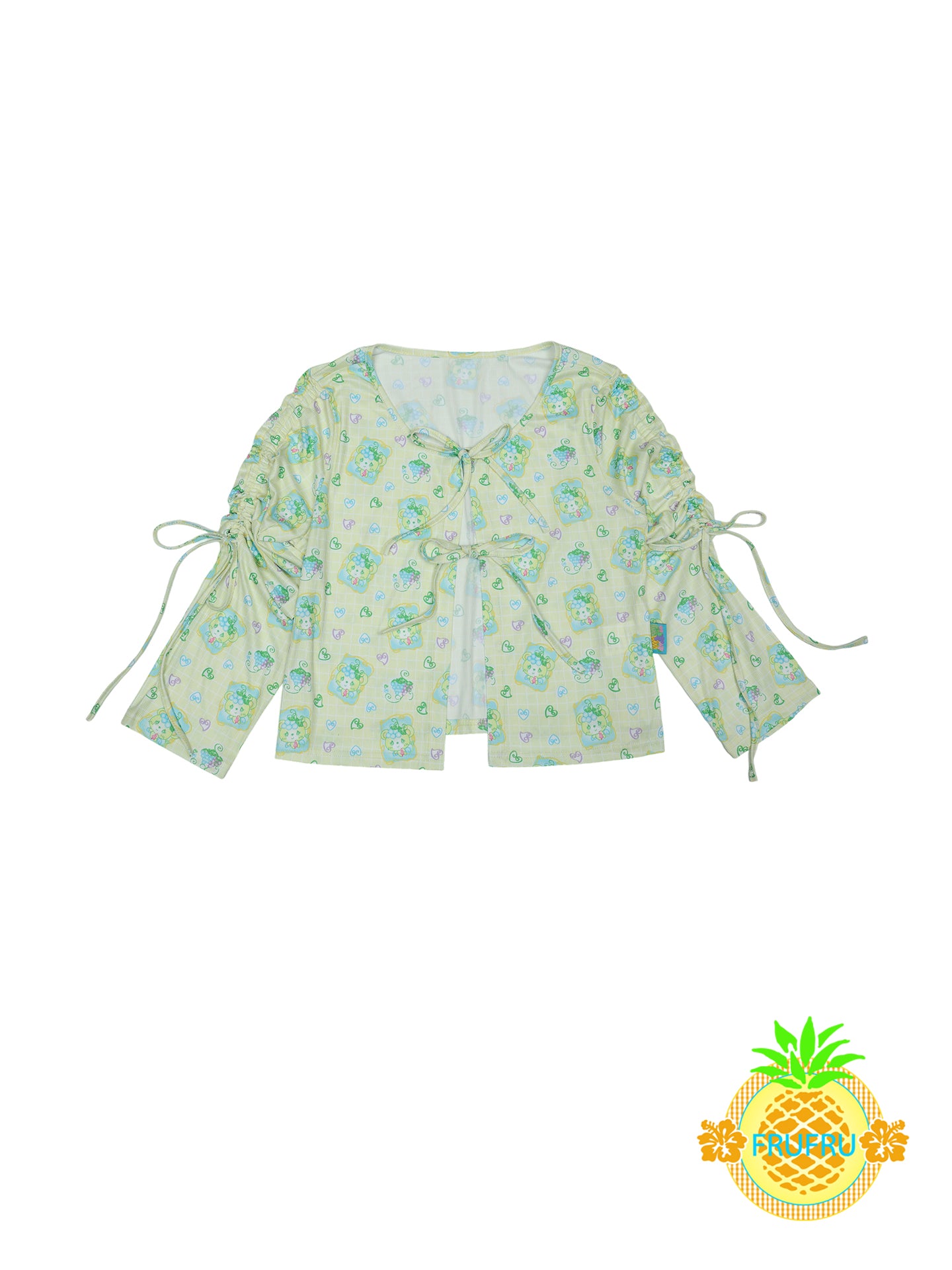 Frufru Cute Print Lightweight Sun Shirt | Kawaii Casual Layering Top shirt frufru