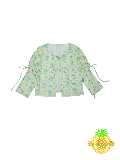 Frufru Cute Print Lightweight Sun Shirt | Kawaii Casual Layering Top shirt frufru