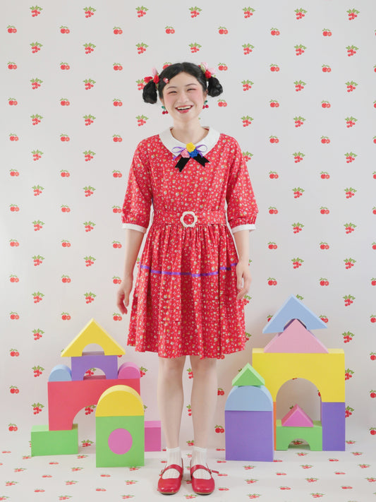 GOODBABY - Vintage Strawberry Floral Dress dress goodbaby