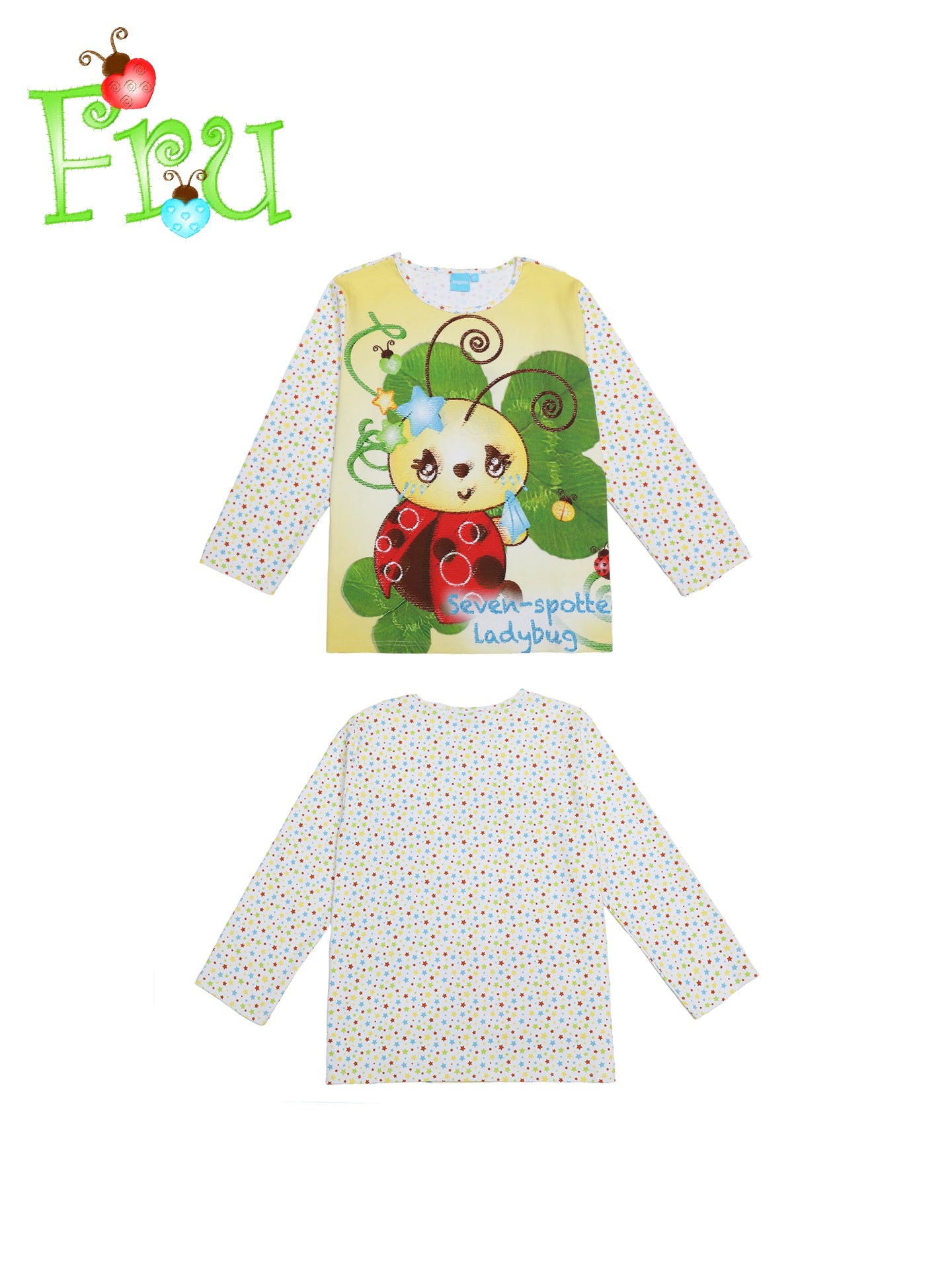 FruFru - Kawaii Long Sleeve Tee Beetle Print Casual Loose shirt frufru S